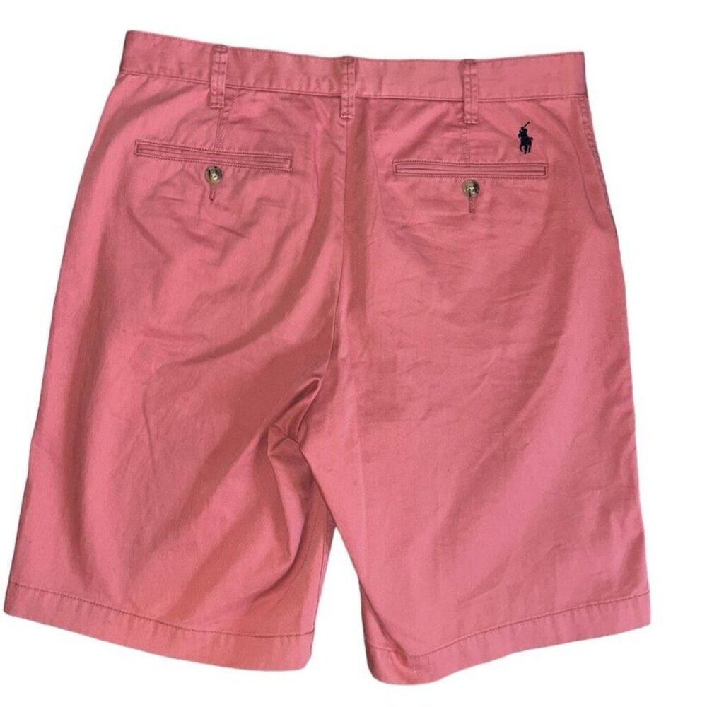 Polo Ralph Lauren Shorts Men 31 Relaxed Fit Chino Pink / Salmon Flat Front